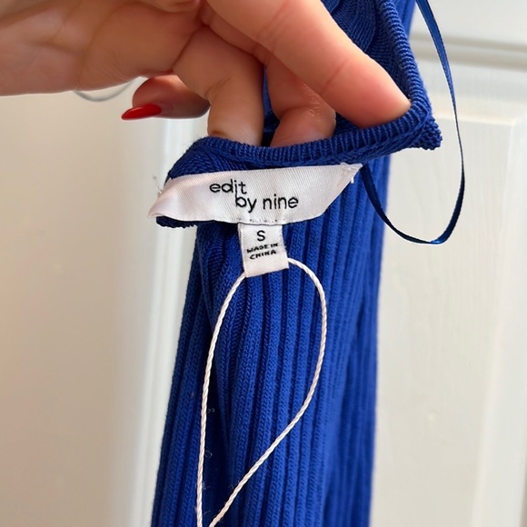 Blue Backless Midi Dress - Picture 2 of 4